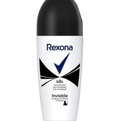 Rexona Deo Roll-on - Invisible Black & White 50 ml. - 59096849