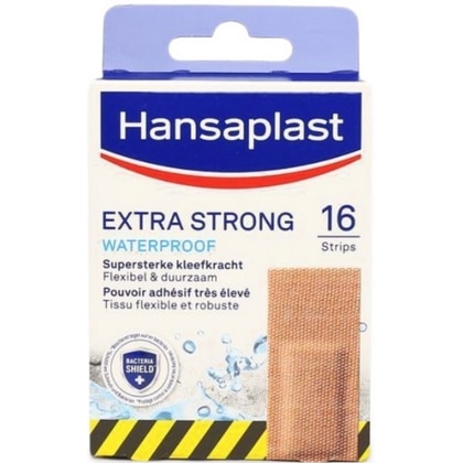Hansaplast Pleisters Extra Strong Waterproof 16 strips 4005800030499
