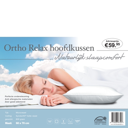 Hoofdkussen Ortho Relax 60 x 70 - 8719326467597