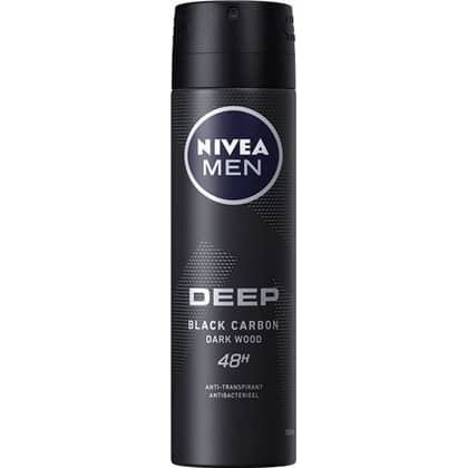 Nivea Deospray Men Deep Black Carbon Dark Wood 150 ml 4005900495532