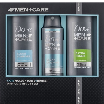 Dove Geschenk Men Care Clean Comfort Extra Fresh 2x Douchegel + Deospray 8710447373422