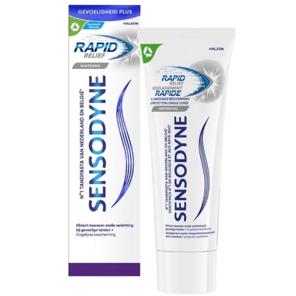 Sensodyne Tandpasta - Rapid Relief Whitening 75 ml. NL FR - 5054563110121