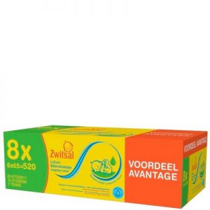 Zwitsal Lotion Billendoekjes 8x65 voordeelverpakking 8710447326855