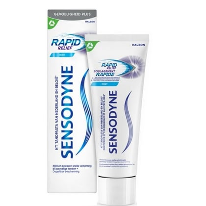 Sensodyne Tandpasta - Rapid Relief Mint 75 ml. NLFR - 5054563110503