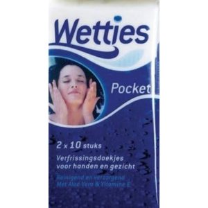 Wetties Verfrissende Doekjes - 2 x 10 stuks 8711106015127