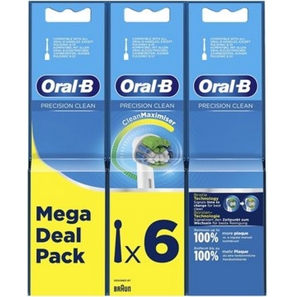 Oral-B Opzetborstels - Precision Clean 6 stuks 4210201325253