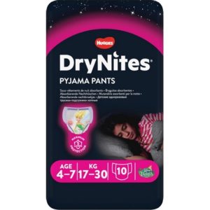 Huggies DryNites Nachtbroekjes Meisjes 4-7 jaar 10 stuks 5029053527581