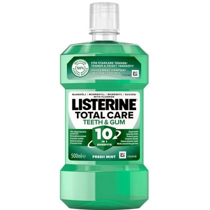 Listerine Mondwater – Teeth & Gum Defence 500 ml. FOR EXPORT 5010123721947