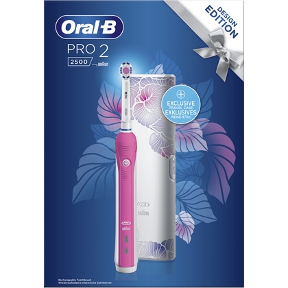 Oral-B Elektrische Tandenborstel Pro 2 2500 Pink + Travel Case 4210201319313