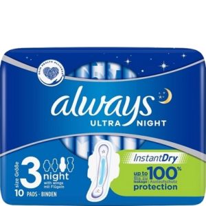 Always Maandverband Ultra Night 10 stuks 4015400755609