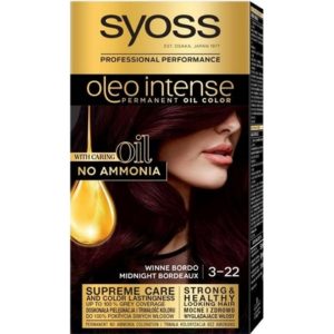 Syoss Haarverf Oleo Intense – 3-22 Midnight Bordeaux 5410091764364