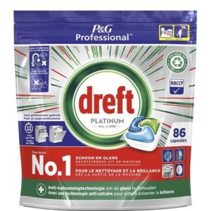 Dreft Vaatwastabletten All in One Platinum 86 stuks - 8001090277244