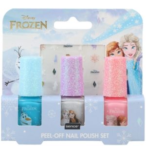Disney Frozen Nagellak set - 3 kleuren Peel-off 5ml.+ nagelstickers 8720604316902