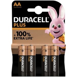 Duracell Batterij AA Plus – Per 4 verpakt 5000394140851