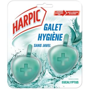 Harpic Toiletblok – Stop Bacteria Eucalyptus 2 x 40 gr 3059941009785