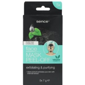 Sence – Gezichtsmasker Peel Off Carcoal Normale Huid 5 x 8 gr. 8718692419407