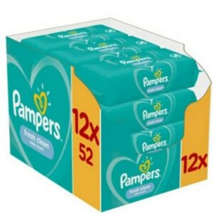 Pampers Babydoekjes Fresh Clean 12×52 stuks Giga Pack 8001841078441