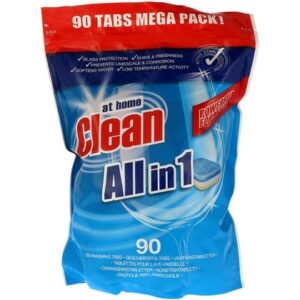At Home Clean Vaatwastabletten All in 1 90 Tabs 8719874192057