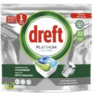 Dreft Vaatwastabs All in One Platinum Original 22 stuks 8006540420829