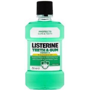 Listerine Mondwater – Teeth & Gum Defence 250 ml. FOR EXPORT 3574661638737