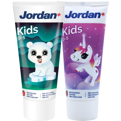 Jordan Tandpasta – Kids 0-5 jaar 50ml. 7046110071519
