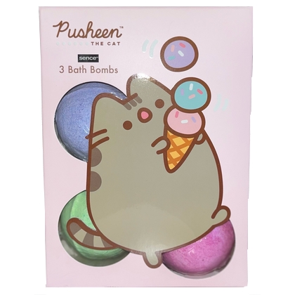 Geschenk Pusheen – Bath Bombs 3 x 50 gr. (groen, roze, paars) 8720847378965