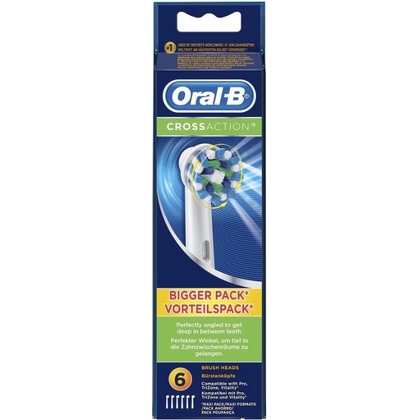 Oral-B Opzetborstels – Cross Action White 6 stuks 4210201371175