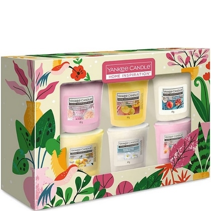 Geschenk Yankee Candle – Sweet Fruity 6 st. (Blossom, Mango, Coconut, Citrus, Blooms & Macarons) 5038581129747