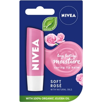 Nivea Lippenbalsem – Soft Rose 5,5 ml. 4005900568922