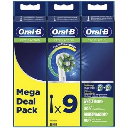 Oral-B Opzetborstels – Cross Action 9 stuks 4210201325345