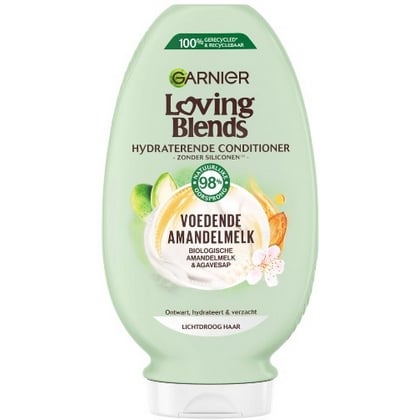 Garnier Conditioner Loving Blends – Amandelmelk & Agavesap 250ml. 3600542463195