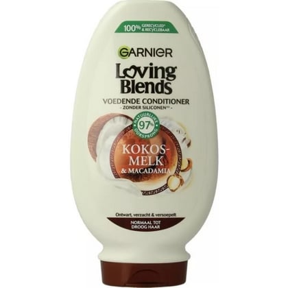 Garnier Conditioner Loving Blends – Kokosmelk & Macadamia 250ml. 3600542462846