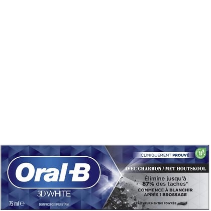Oral-B Tandpasta – 3D White Houtskool 75 ml. 8006540721209