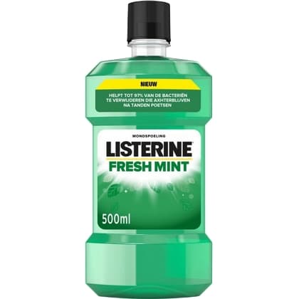 Listerine Mondwater – Fresh Mint 500 ml. 3574661620442