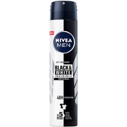 Nivea Deospray Men – Invisible Black & White Original Anti Transpirant 200 ml. 4005900843067