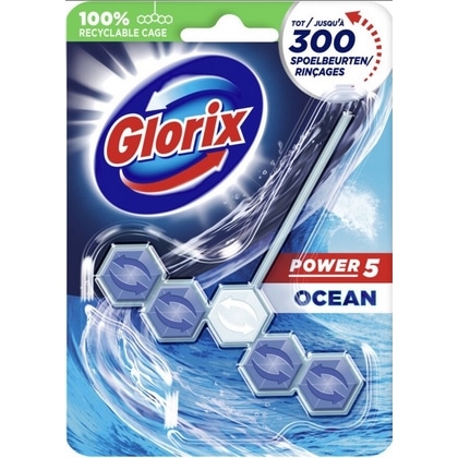 Glorix Toiletblok – Power 5 Ocean 55 gr. 8720181136658