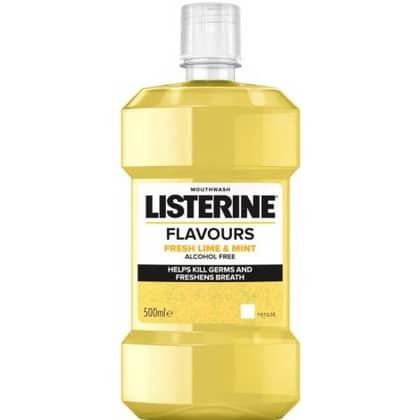 Listerine Mondwater – Lime & Mint 500 ml. FOR EXPORT 3574661684307