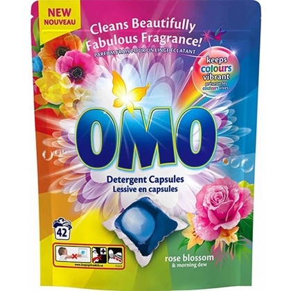 Omo Wascapsules – Rose Blossom 42 stuks 8886467002175
