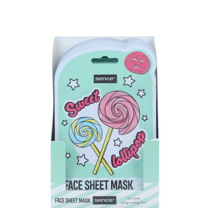 Sence Display - Facial Sheet Mask 20 ml Fun Sweet Lollipop 24 st. - 8720964894157