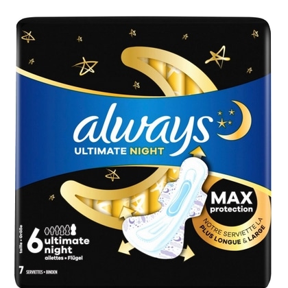 Always Maandverband - Ultra Ultimate Night 7 stuks - 8700216420969