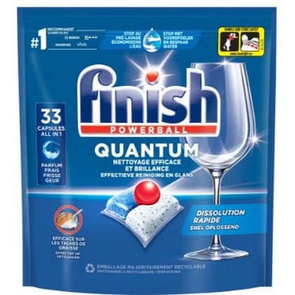 Finish Vaatwastabletten - Powerball Quantum Regular 33 stuks - 8720065006541