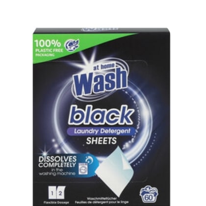 At Home Wash - Wasdoekjes Black 30 st. - 8721073622785