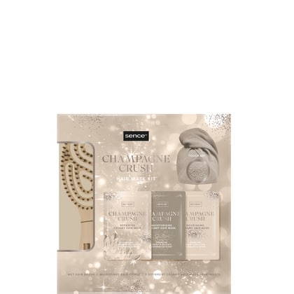 Geschenk Sence - Night Luxe Champagne Crush (1x Haarmasker 20 ml, 1x Borstel Detangle, 1x Haar Handdoek.) - 8721302866263