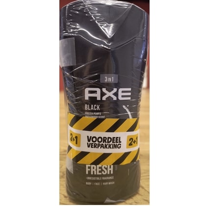 Axe Douchegel - Black 250 ml. NL FR 2+1 Promo pack. - 8720182808653
