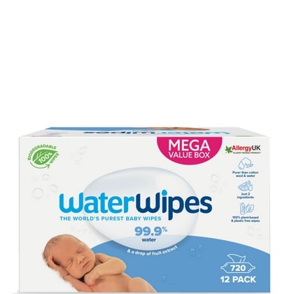 WaterWipes Billendoekjes - 12 x 60 stuks - 5099514400012