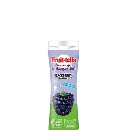 Fruit-tella Douchegel - Blackberry 2 in 1 300 ml. - 5903957303291