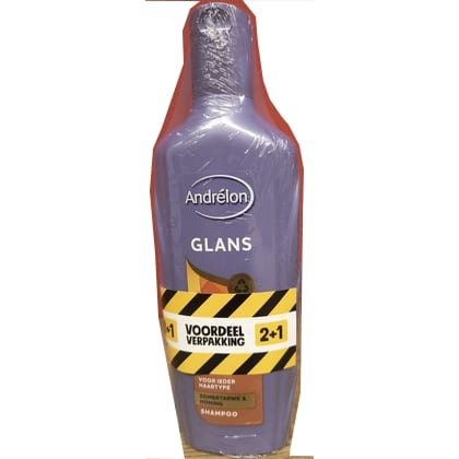 Andrelon Shampoo - Glans 300 ml. Promo Pack 2 + 1 - 8720182808523