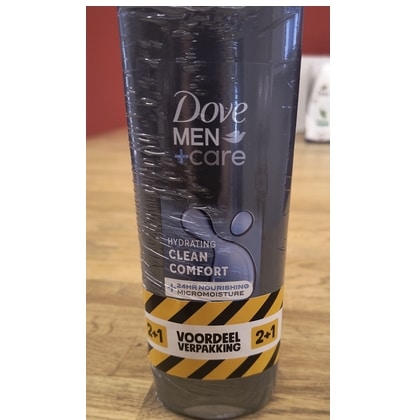 Dove Douchegel Men - Care Clean Comfort 250 ml. 2+1 Promo pack. - 8720182809940