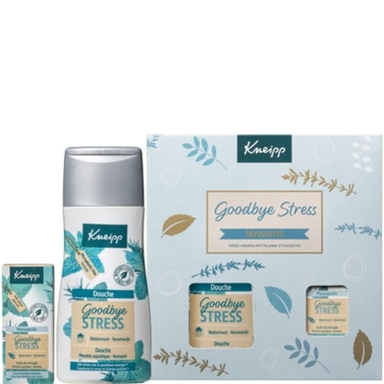 Geschenk Kneipp - Goodbye Stress ( 1x Douche 200 ml , 1x Massageolie 20 ml). - 8712585034197