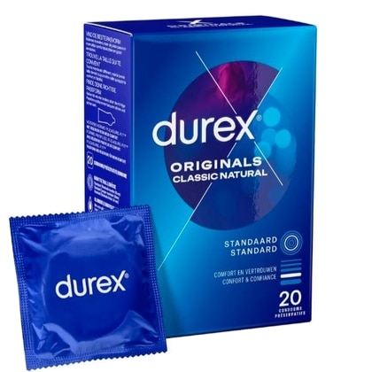 Durex Condooms – Originals Classic Natural 20 stuks
